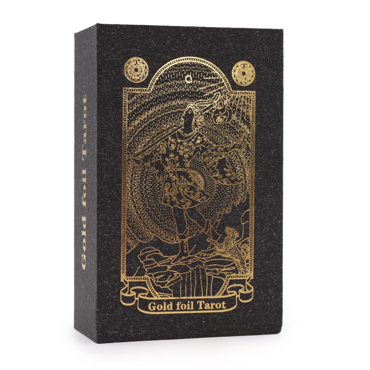 Tarô dourado com livro - Caixa de presente