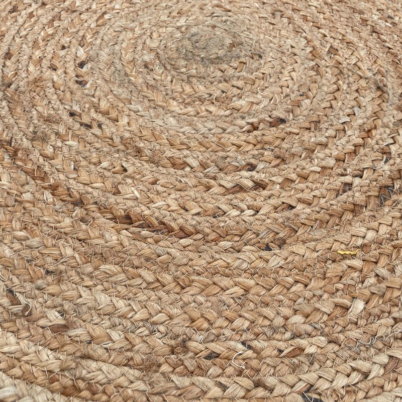 Kruhový Měkký Jutový Koberec 90cm