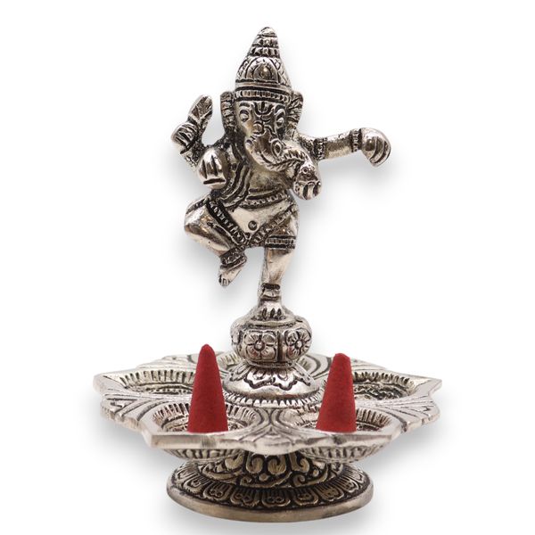 Porte-encens Ganesha dansant 14x10cm