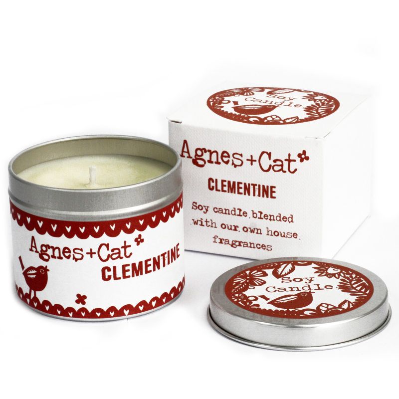 Clementine Soy Wax Tin Candle (200ml)