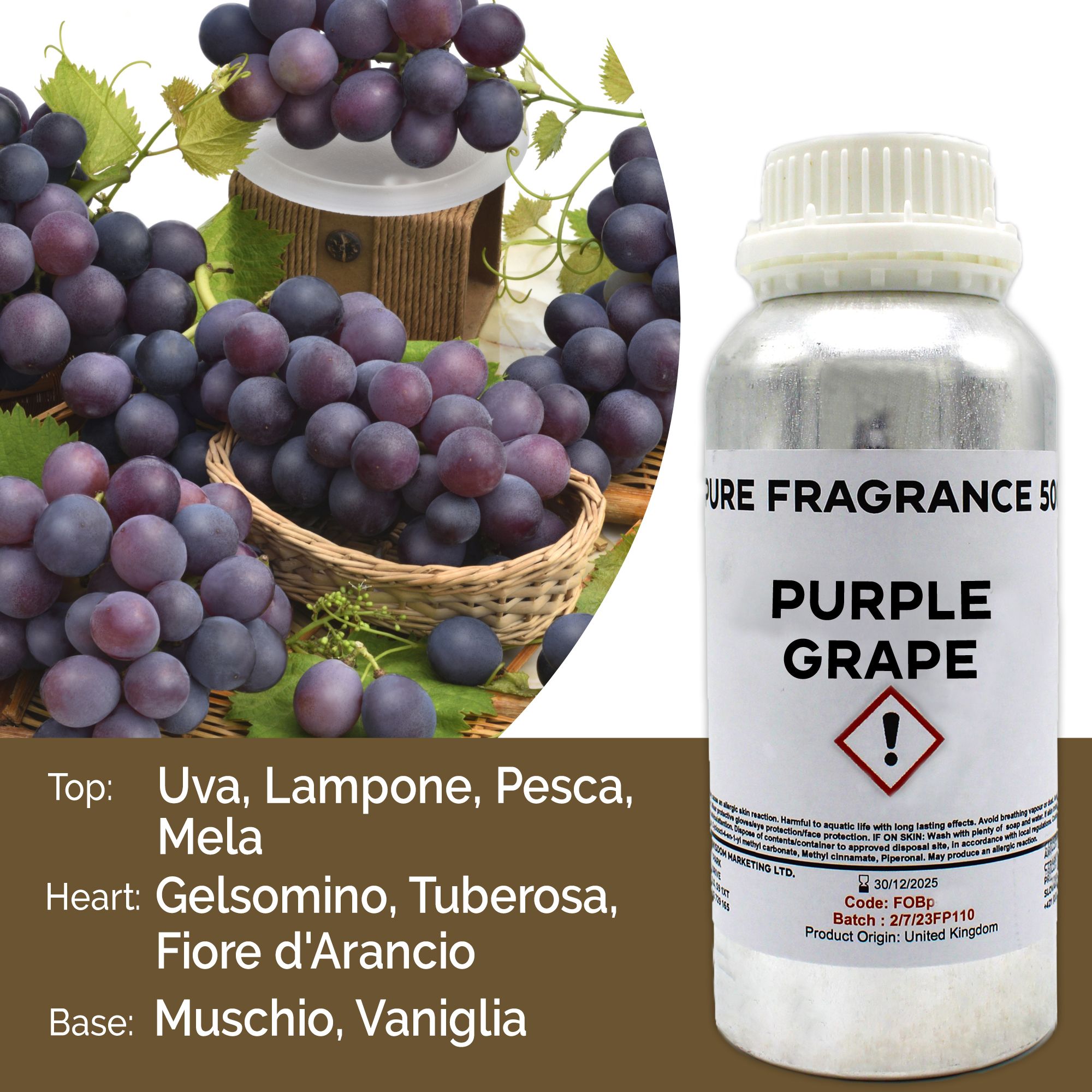 Fragranza Pura 500g - Uva