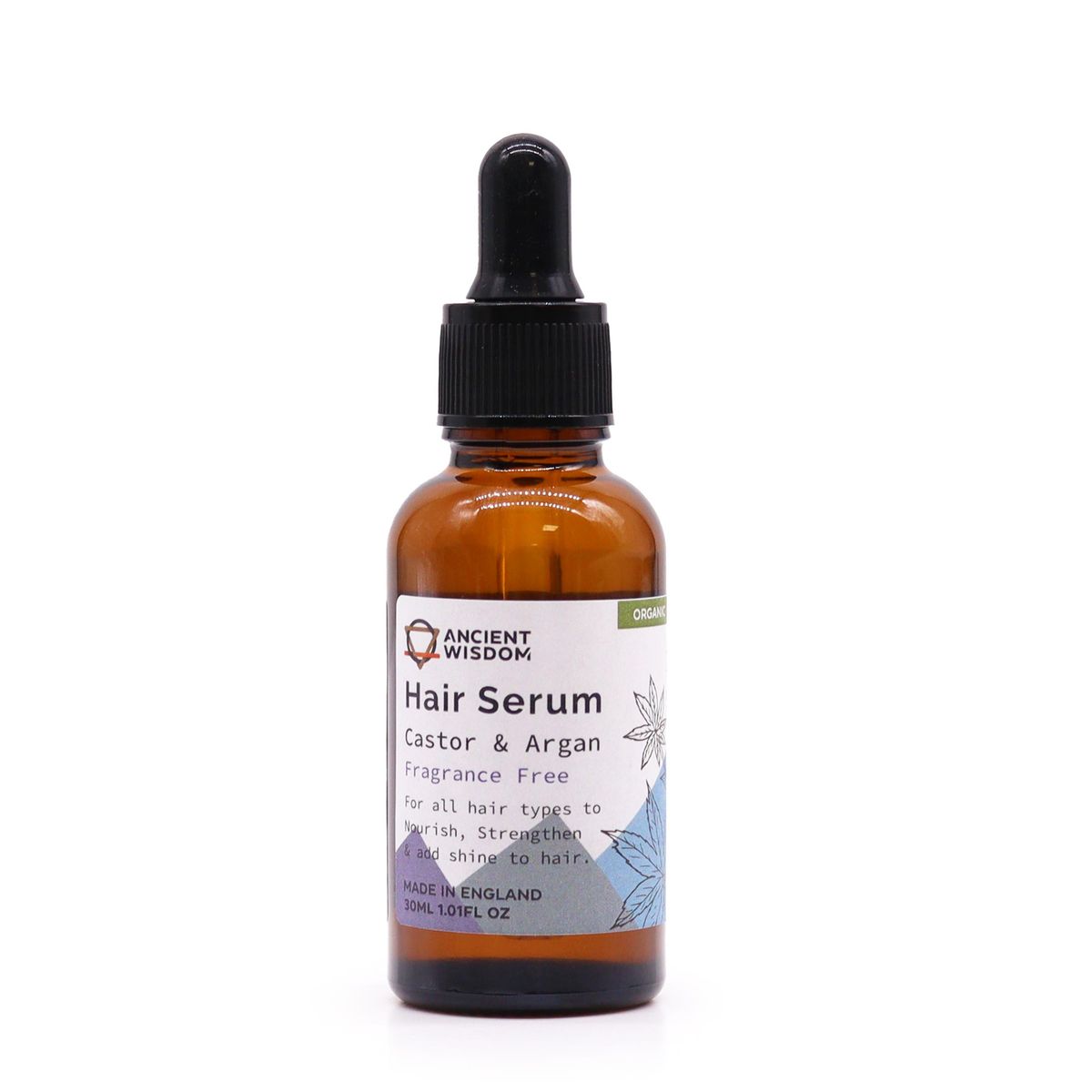 Sérum capilar orgânico 30 ml - Sem fragrância