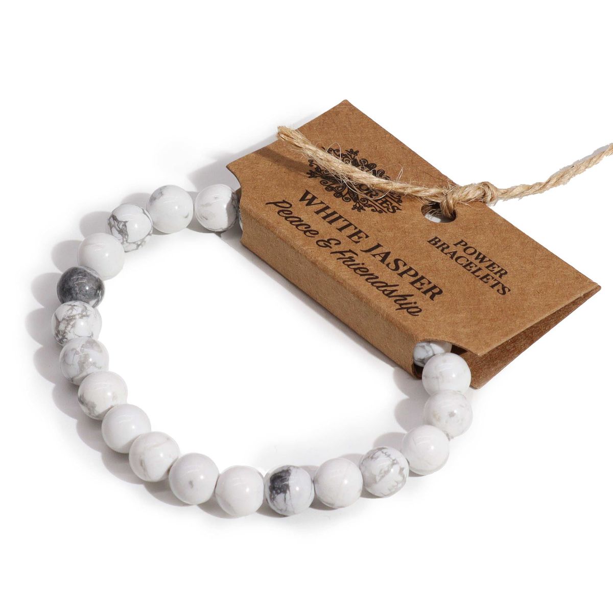 Pulseira de Energia - Jaspe branco