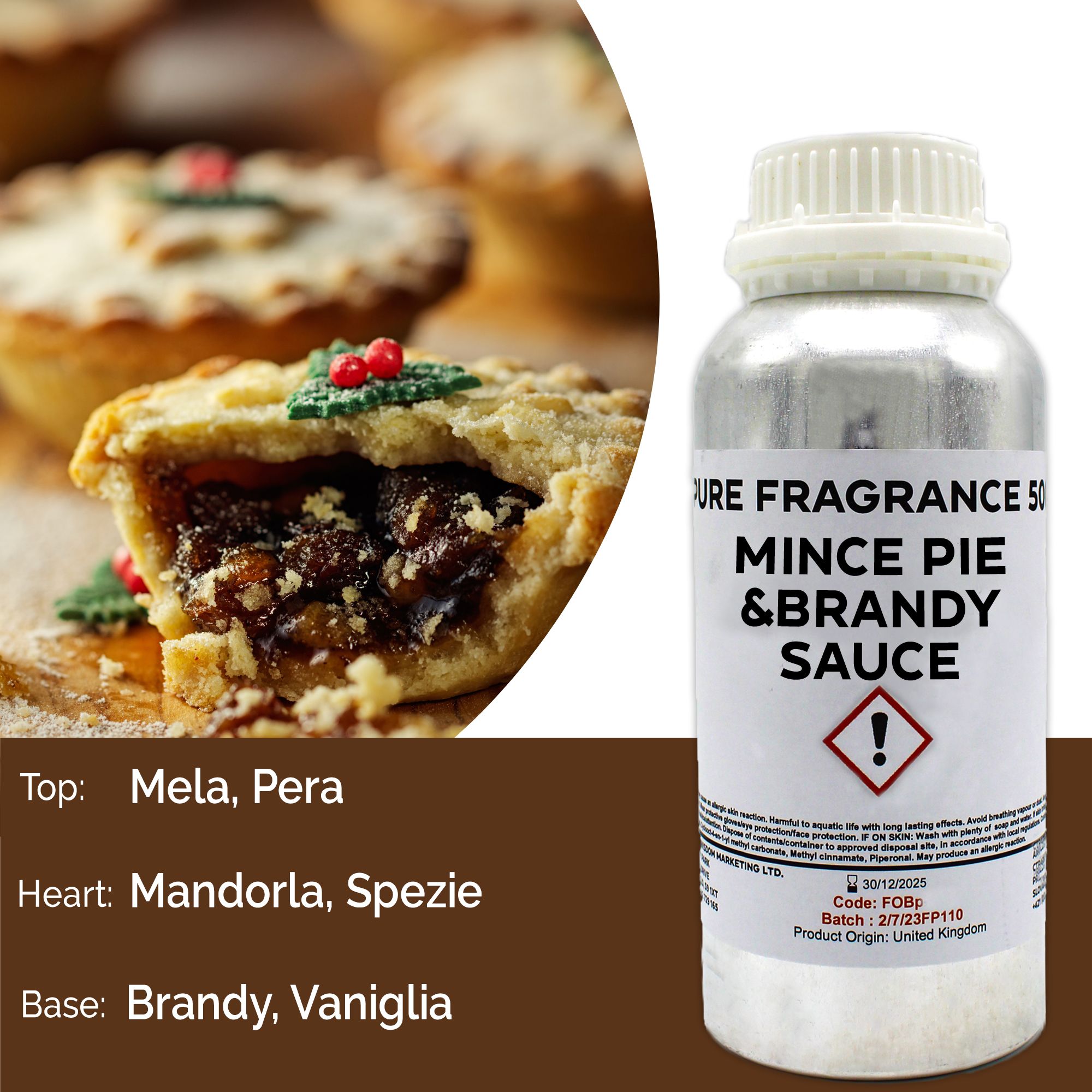 Fragranza Pura 500g - Mince Pie & Salsa Brandy