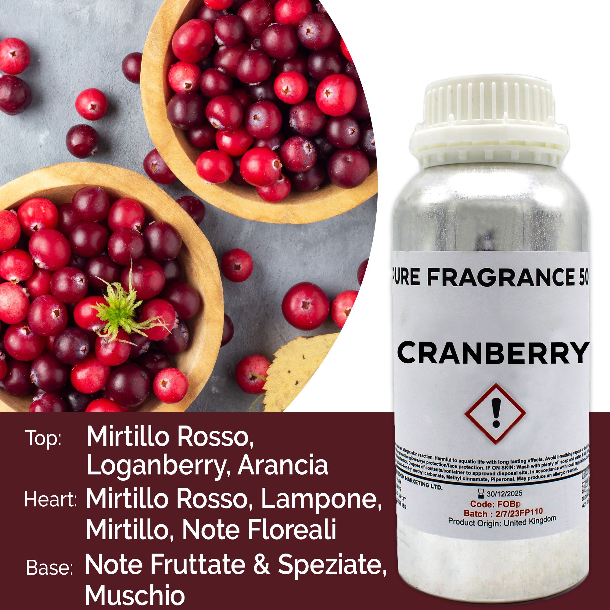 Fragranza Pura 500g - Mirtillo Rosso