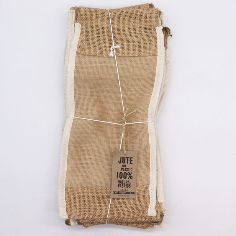 Pochette Longue Jute Lavé - 35x15cm
