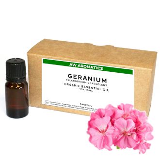 Huile Essentielle Bio Geranium 10ml - Sans étiquette