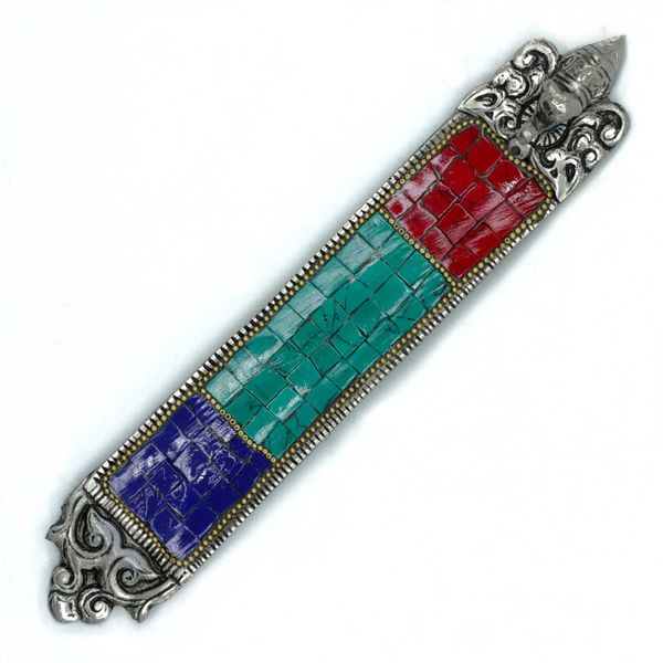 Porta-Incenso Tibetano Comprido com Elefante