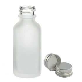 Sticlă Mată Albă Cu Capac Din Aluminiu, 100ml