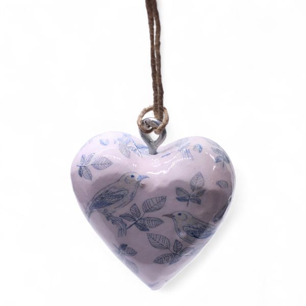 Large Decor Wood Hearts -  Blue Bird