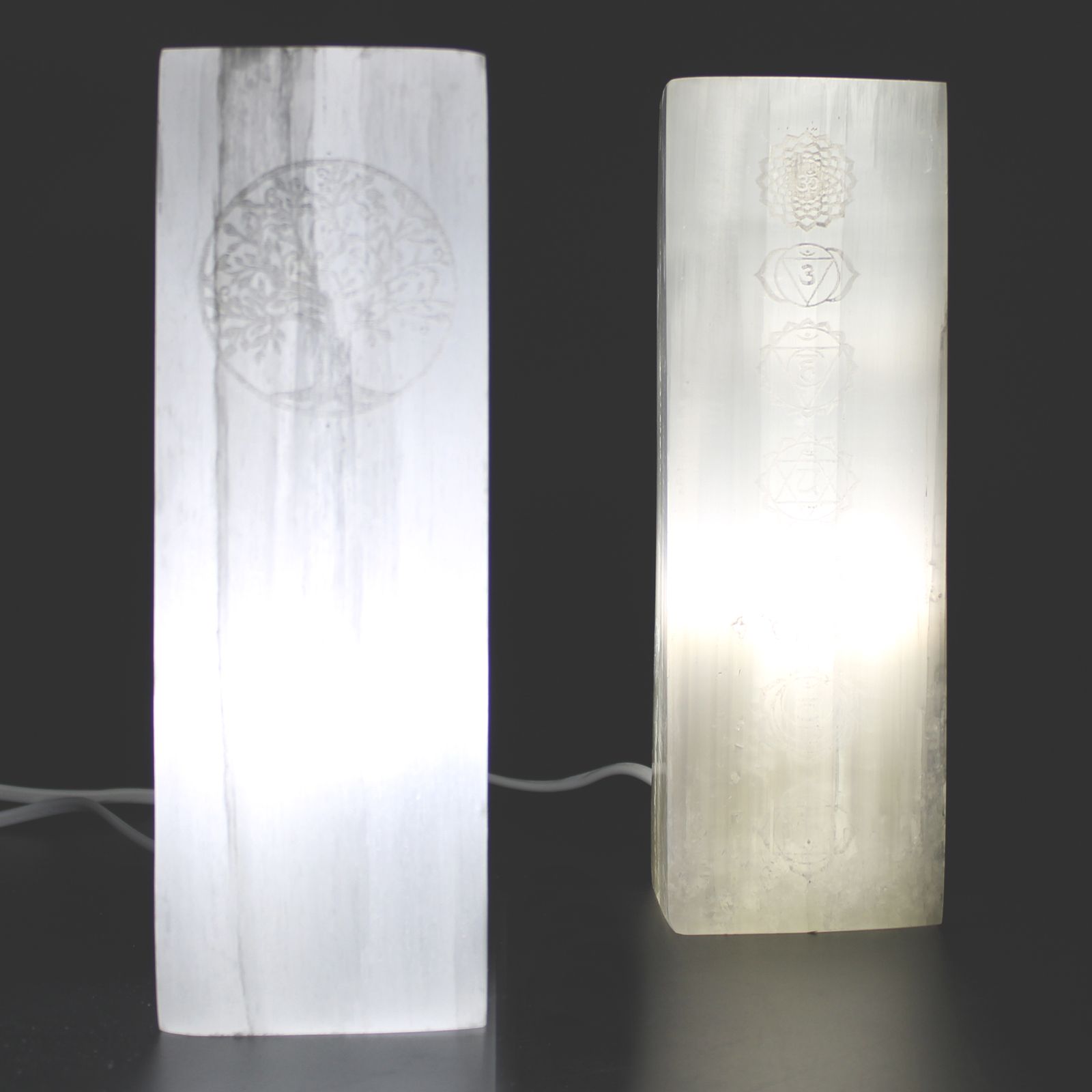 Lampada Selenite 25cm - Chakra