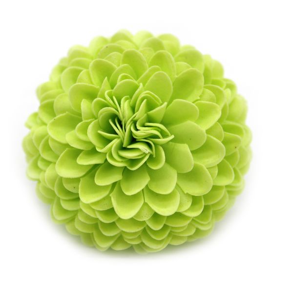 Petite Chrysanthème de Savon pour Bouquet - Vert Clair