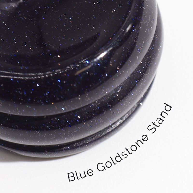 Planète Améthyste socle Goldstone Pierre de soleil