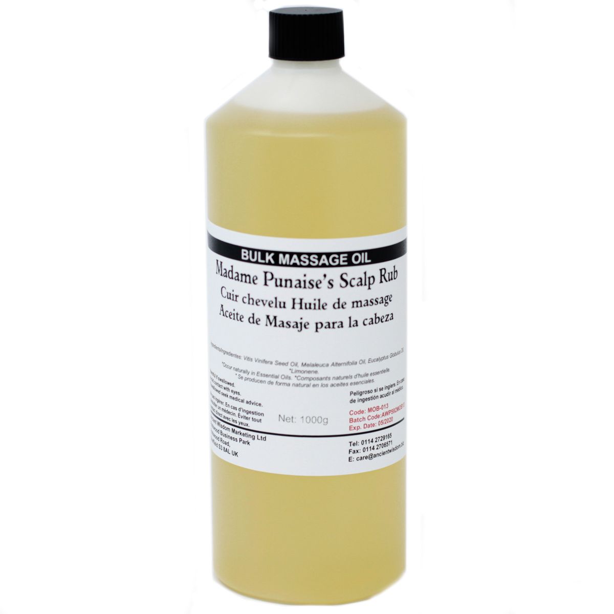 Óleo de Massagem 1 kg - pra Cabeça