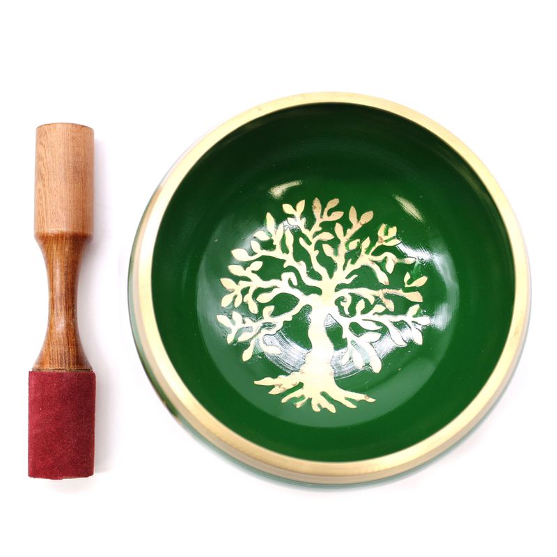 Velika Set Zvučna Zdjela Drvo Života - Zelena 14cm