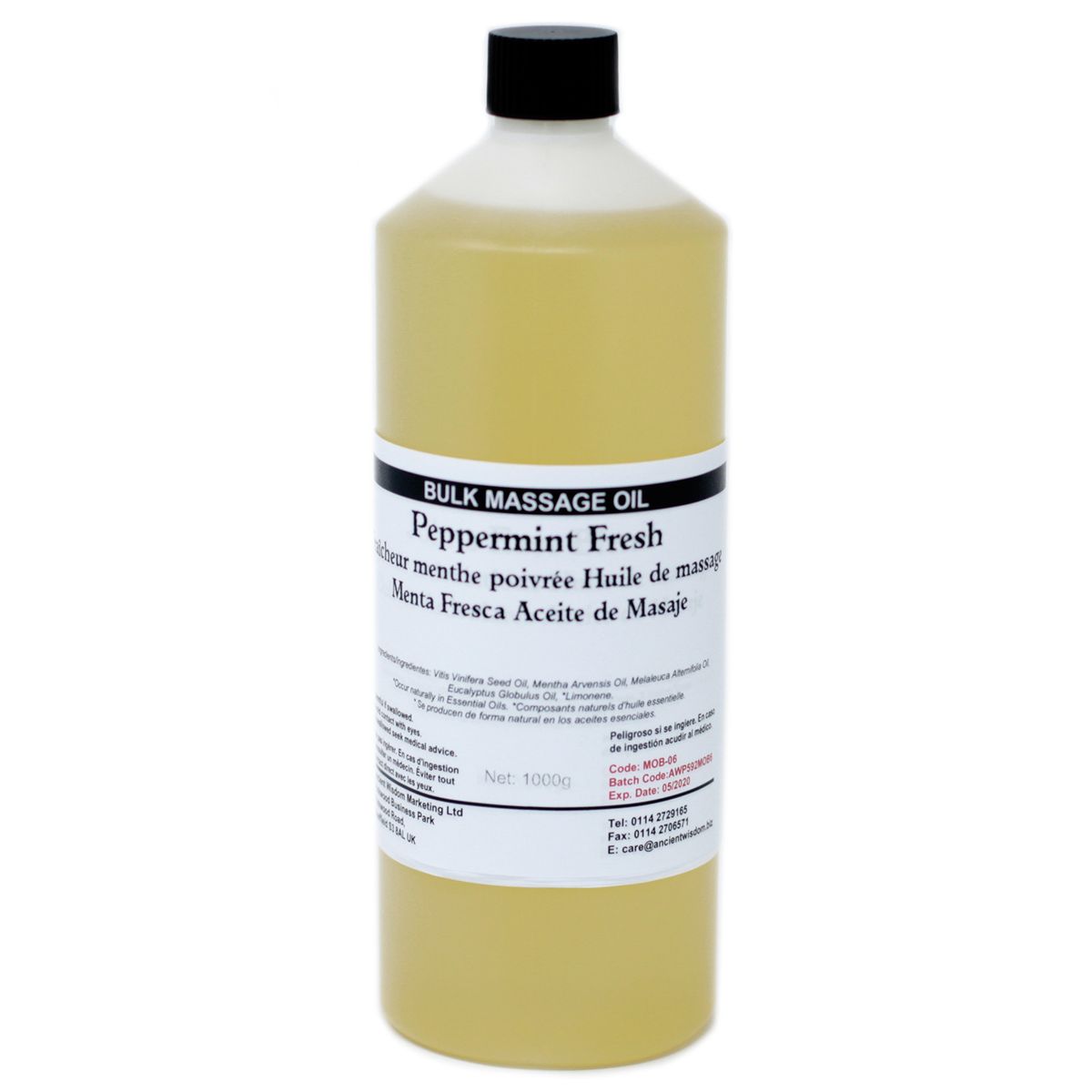 Óleo de Massagem 1 kg - Menta Fresca