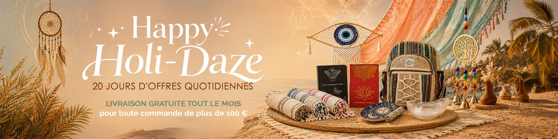 Happy Holi daze Banner template