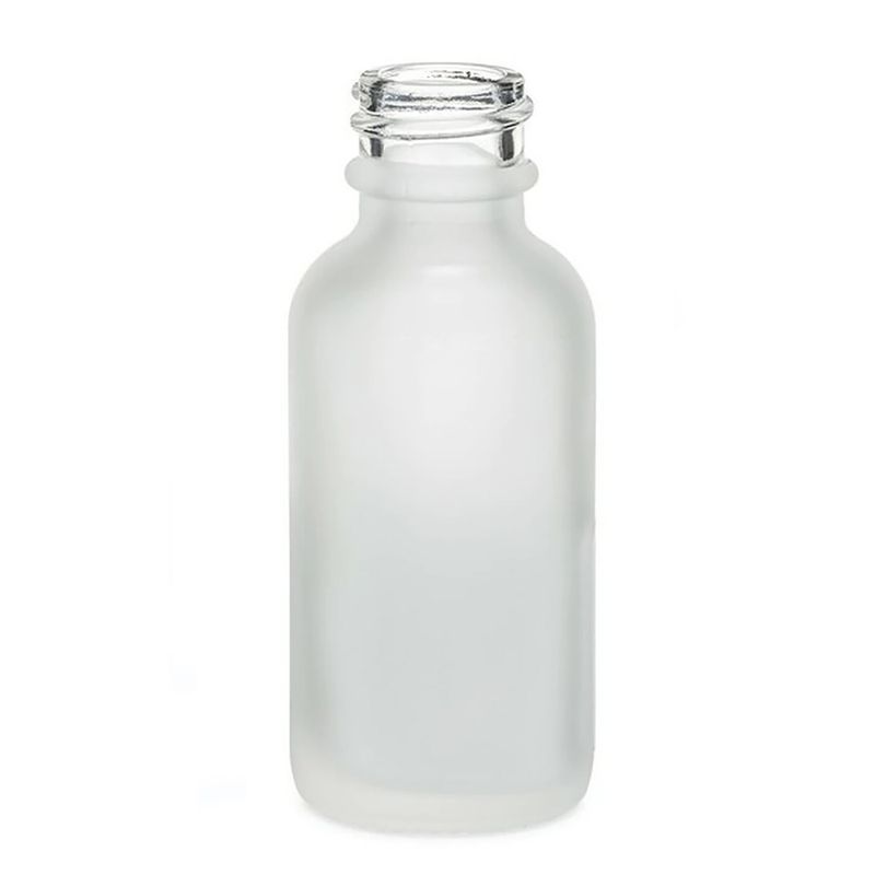 100ml Skleněná Láhev z Matně Bílého Skla - Bez Uzávěru