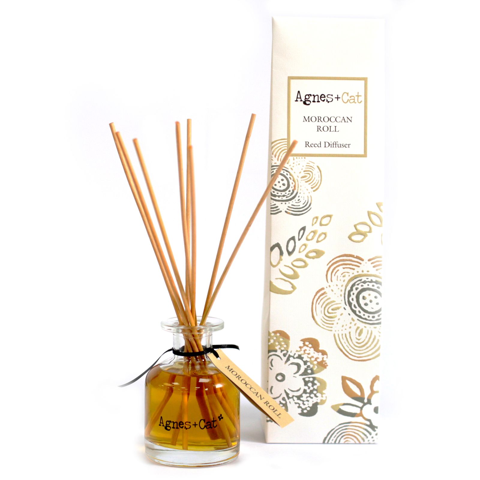 Moroccan Reed Diffuser 140ml - Neroli Lemon Rose Cypress Jasmine Patchouli Cedarwood