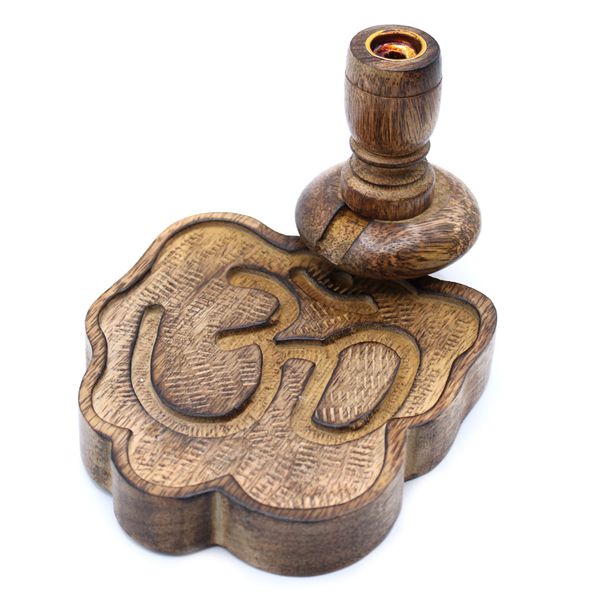 Petit Brûleur à reflux en bois de manguier - Om