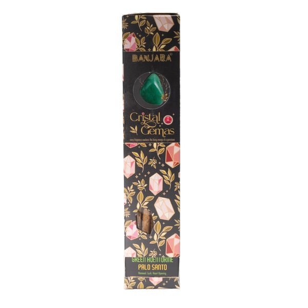 Banjara Cristal Gemmes - aventurine verte Palo Santo