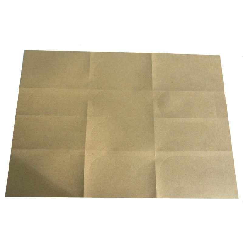 Brown Kraft - 12UP Arch Labels A4 Laser Label 40x84mm