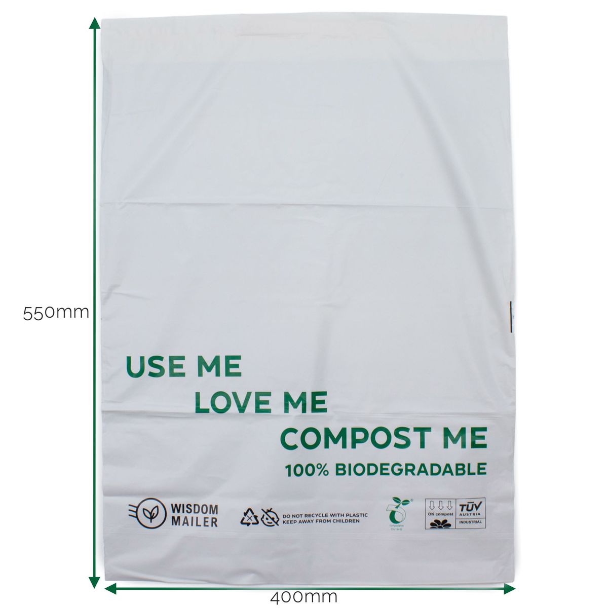 Envelope de envio 100% biodegradável (400x550 mm)