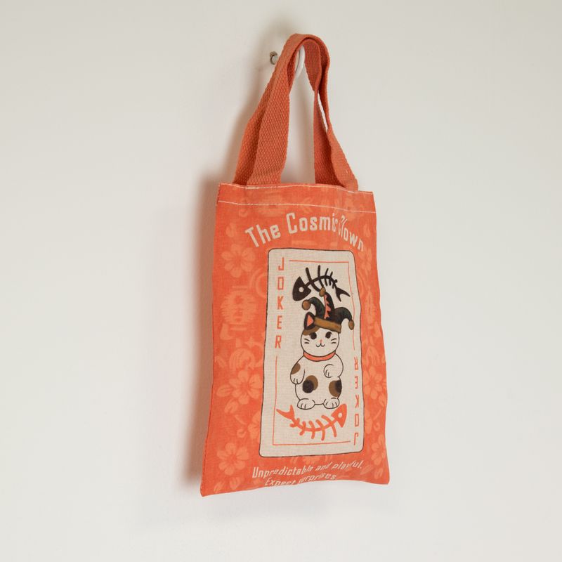 Iconic Mini Gift Tote Bag - Maneki Neko (4 assorted designs) - (24x18cm) - Natural 4oz