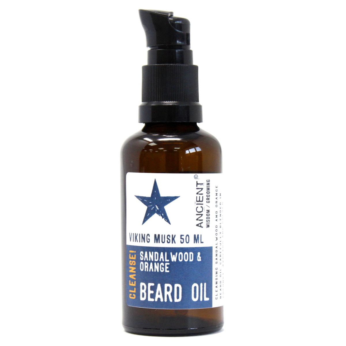 50 ml Óleo para Barba - Almíscar Viking - Limpo!