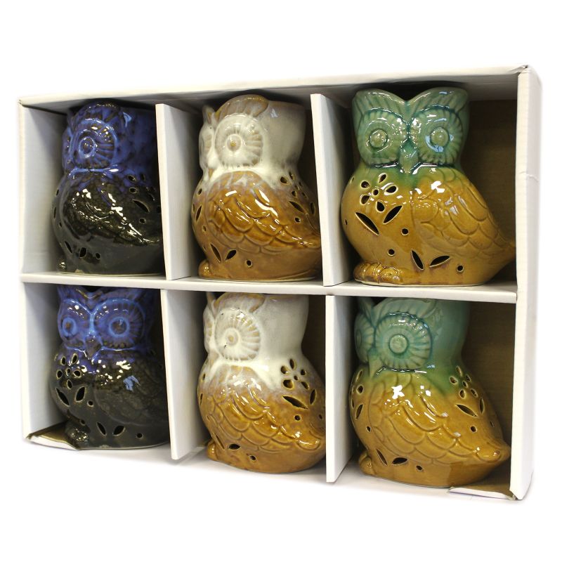 Brûleur à l'Huile Rustique Classique - Hibou de Côté (assortis)