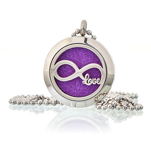 Colar difusor de aromaterapia 25 mm - Amor infinito
