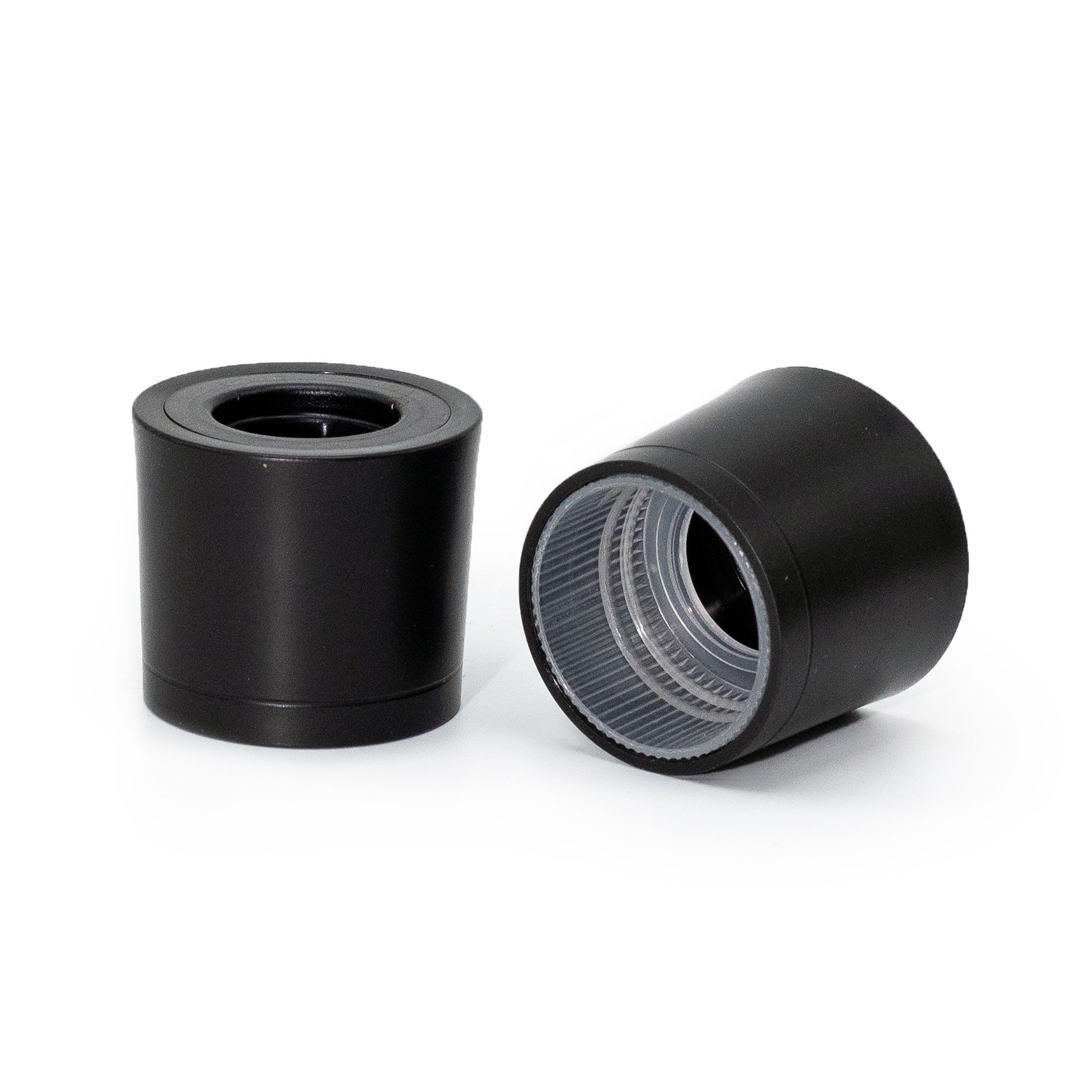 Tappo con Buco per Diffusore 28 mm - Forma Torre in Plastica Nera (RDBot-11 a 16 e 21 a 32)
