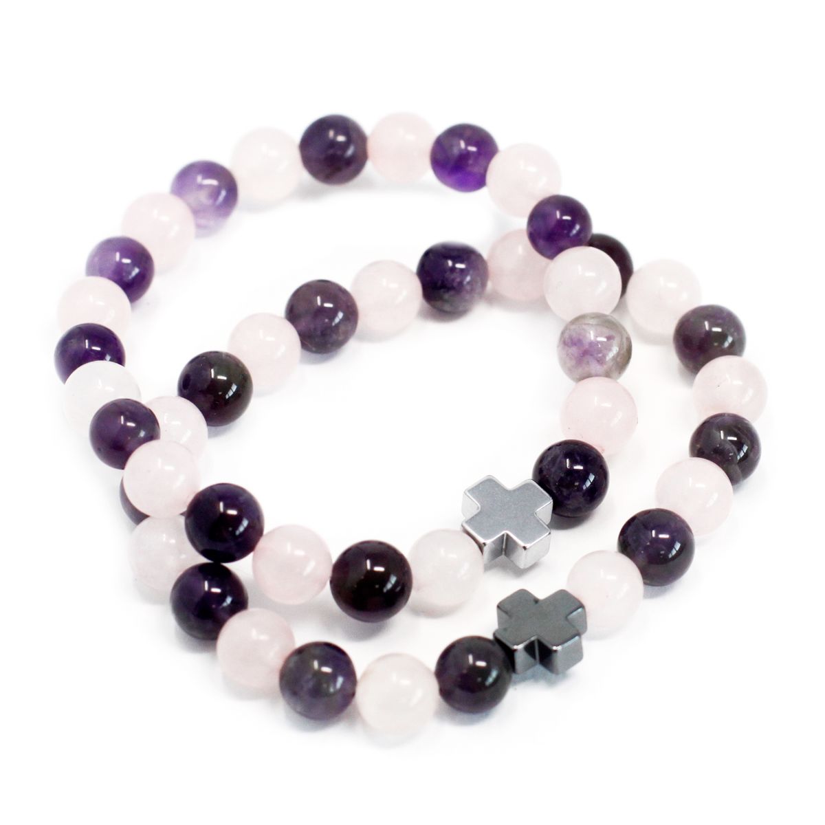 2 Pulseiras com Pedras Preciosas - Amor