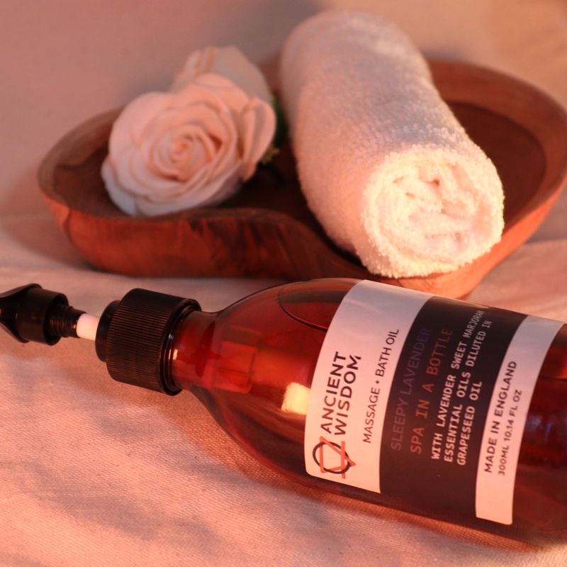 Huile de Massage et Bain Aromathérapie - Lavande Apaisante