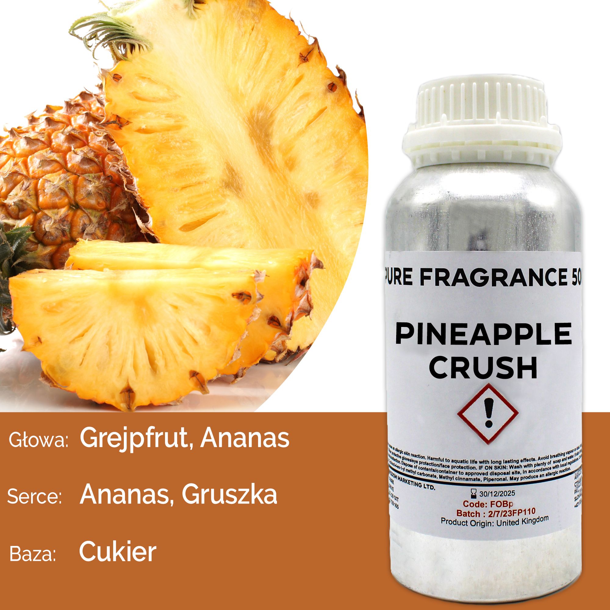 Olejek Zapachowy Czysty 500 ml - Napój Pineapple Crush