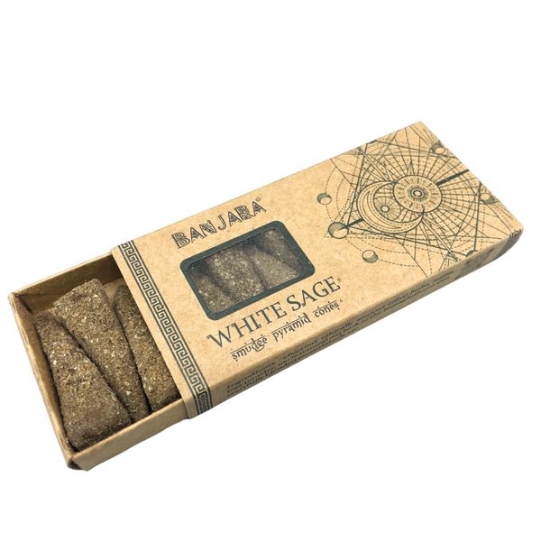 Cônes Pyramidaux Banjara Smudge - Sauge Blanche