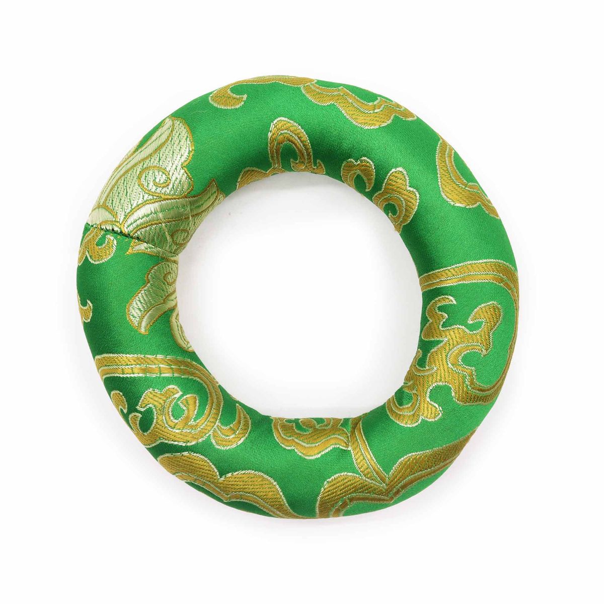 Almofada com aro de 10 cm (para taça tibetana de 12-14 cm) - Verde