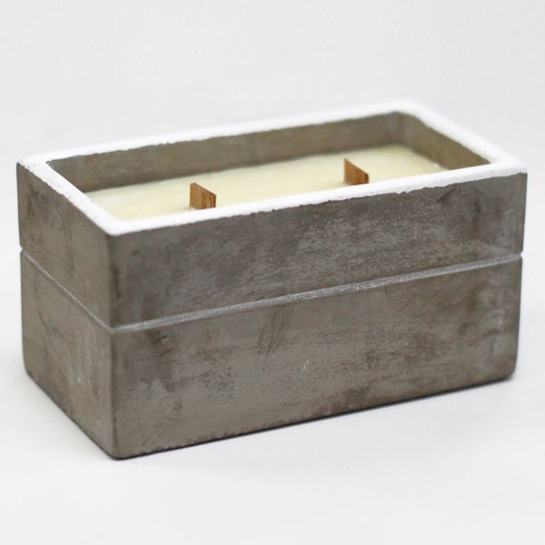 Large Concrete Soy Candle - Spiced South Sea Lime