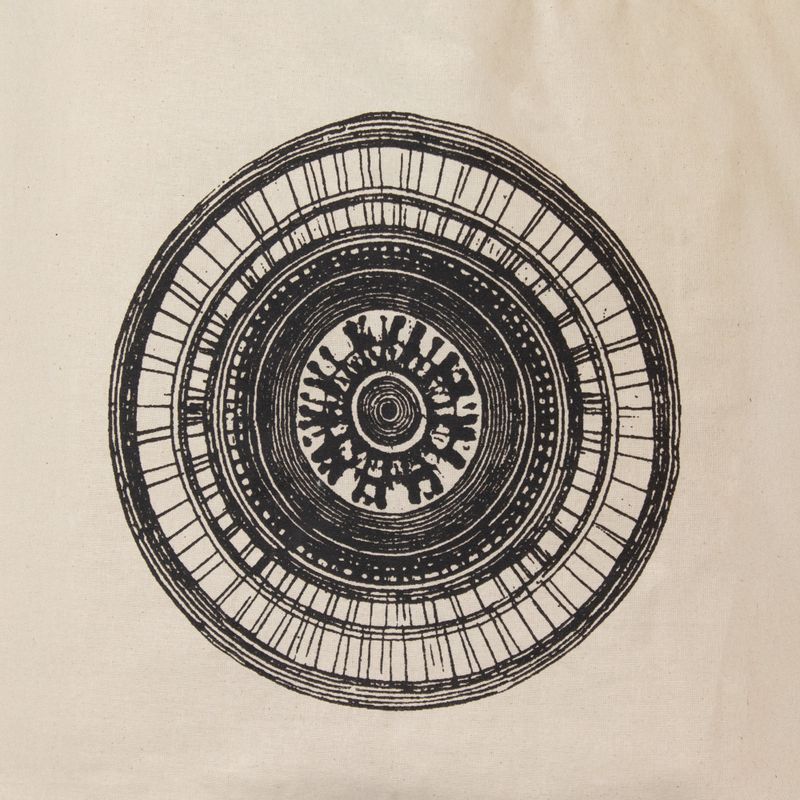 Iconic Basic Tote Bag - Urban Mandala - (40x37cm) - Natural 4oz