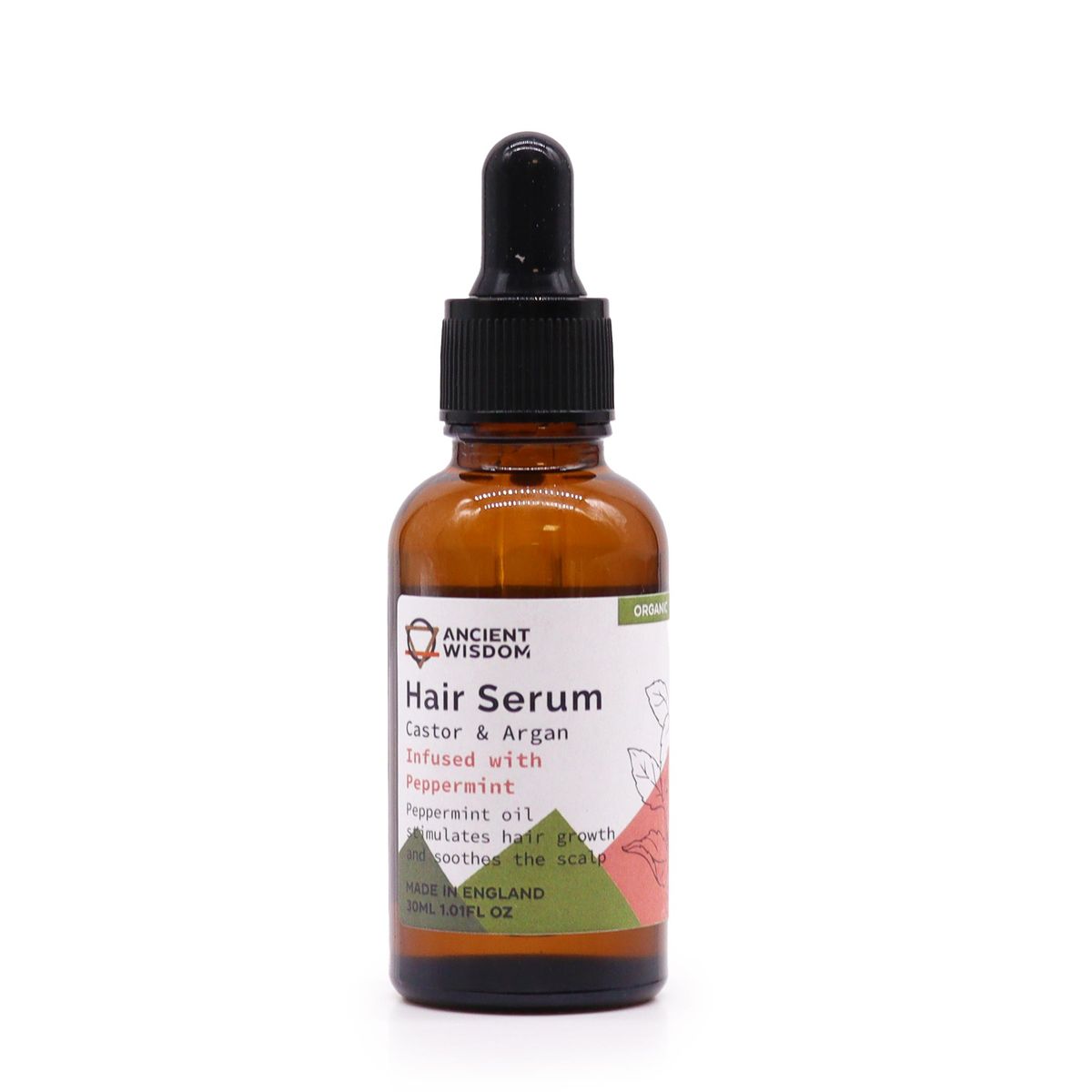 Sérum capilar orgânico 30 ml - Menta