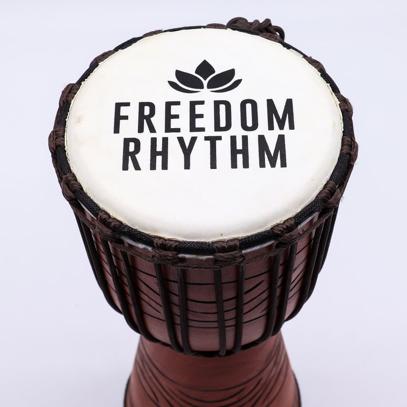 Medium Pro Djembe Drum - Freedom Rhythm (high) - 40cm (18cm Diameter)