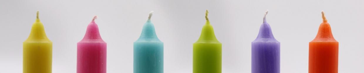Bulk Solid Colour Dinner Candles