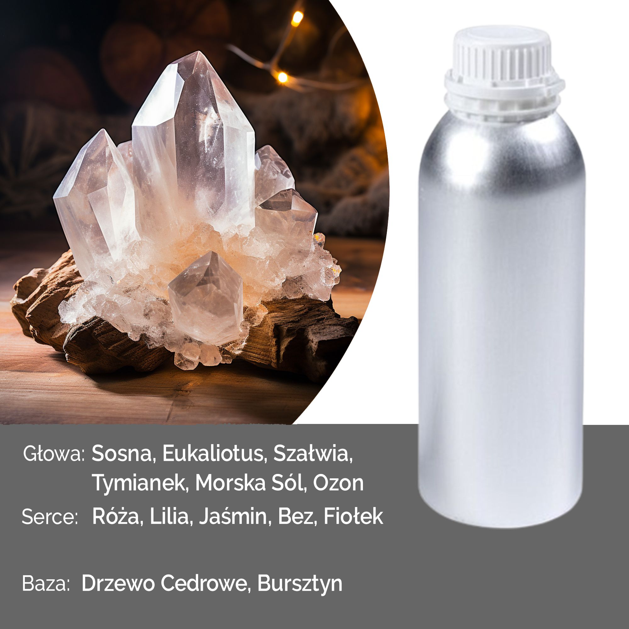 Olejek Zapachowy Czysty 500 ml - Świeżość Skalnego Kwarcu