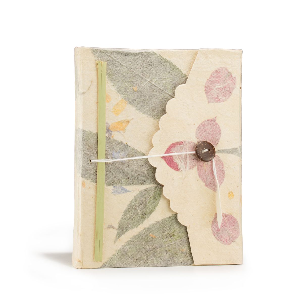 Caderno grande Lokta Bougainvillea (15x12 cm) - 45 folhas