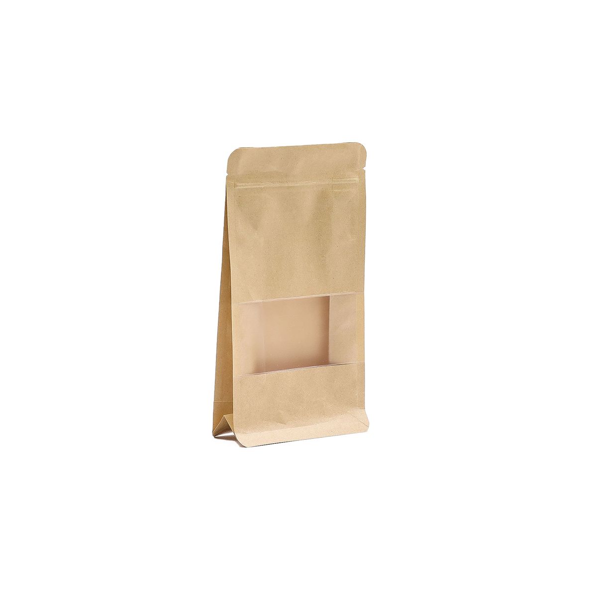 Sacos Kraft com janela - 12x22 cm