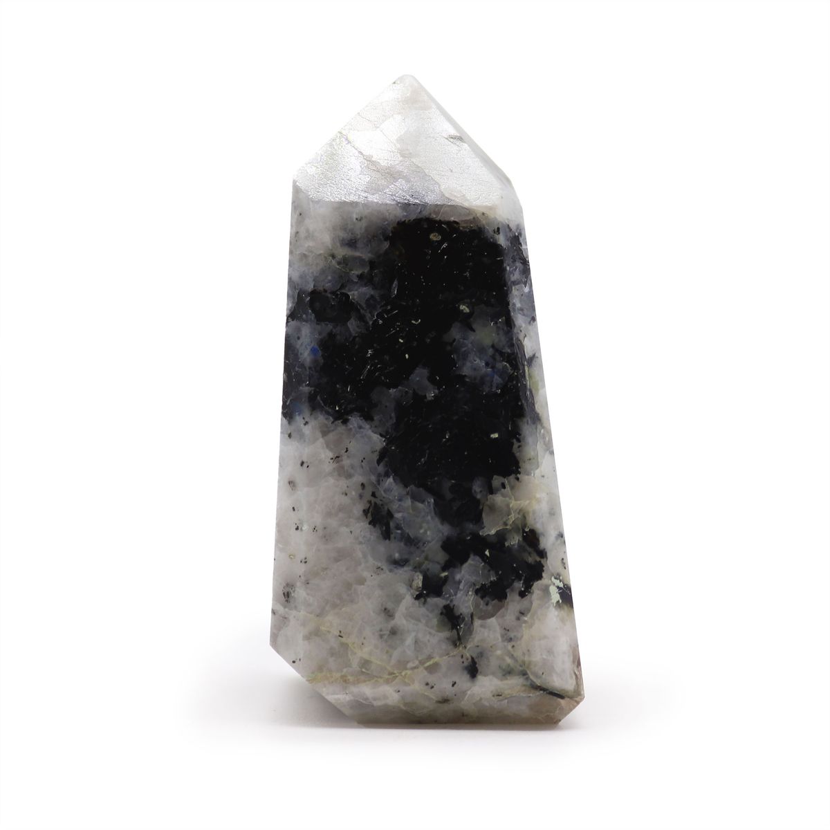 Pontas de gemas de aproximadamente 6 cm (0,5 kg) - pedra lunar indiana (aprox. 8 peças)