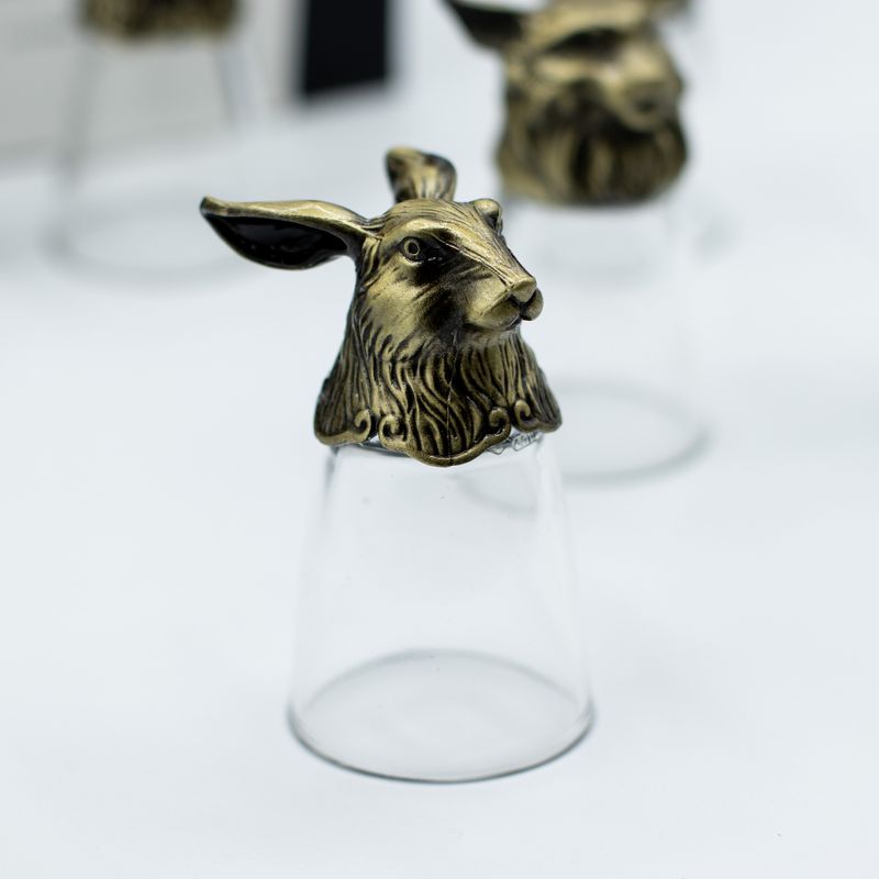 Gift Set of 12 Bottom Up Shot Glasses (25ml) - Forest & Mystical Creatures