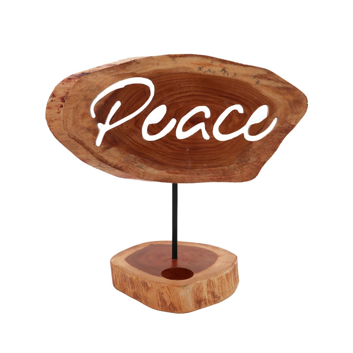 Castiçal com placa - Paz