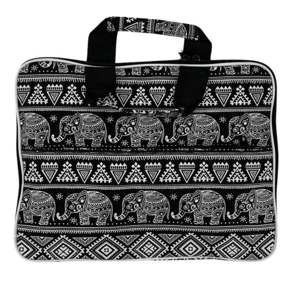 Сумка для Ноутбука з М'якою Набивкою, 33x24х3 см - Слони