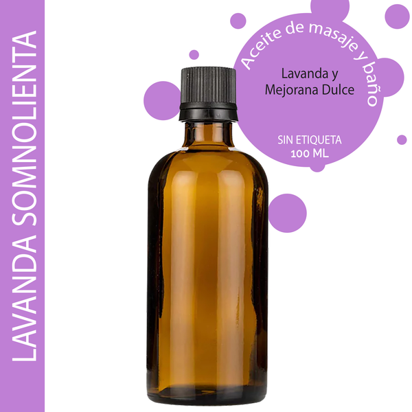Aceite de Masaje - Lavanda soñolienta 100ml - Sin etiquetar